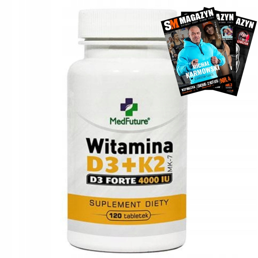 MEDFUTURE VITAMIN D3 + K2 MK-7 FORTE 120 TABL BONE RESISTANCE TEETH
