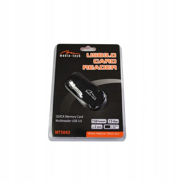 MEDIA-TECH USB MEMORY CARD READER 3,0 CARD READER MT5043 5906453150437 EAN (GTIN) 5906453150437