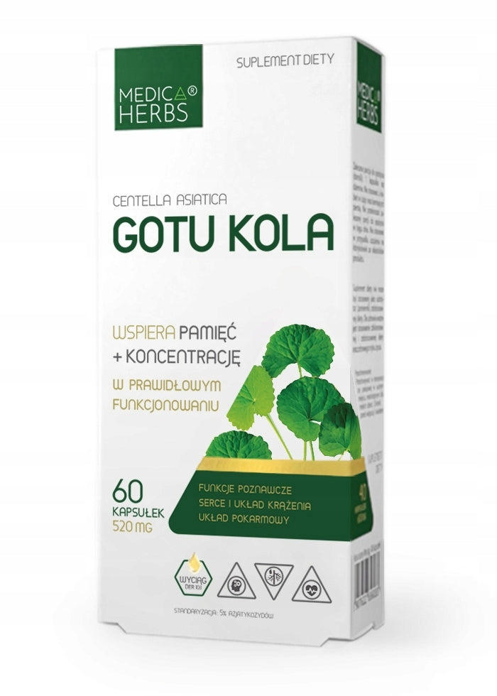 MEDICA Gotu kola for cerebral circulation CONCENTRATION AJURVEDA memory