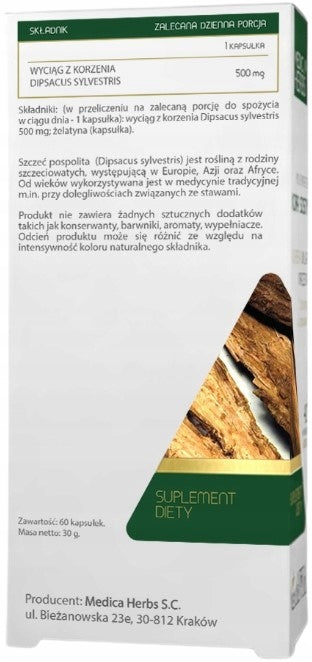 MEDICA HERBS Szczeć Common 60caps. Lyme disease Immunity Rheumatism EAN (GTIN) 5903968202118