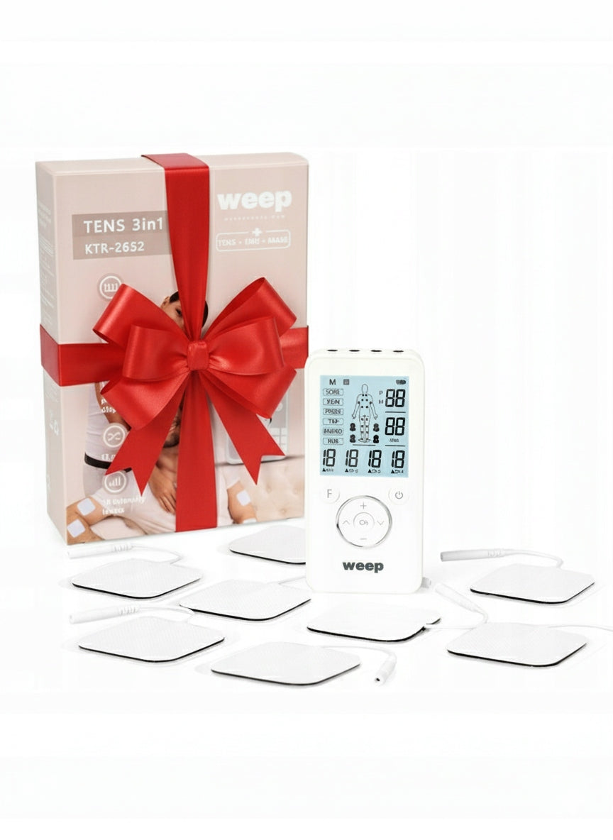 MEDICAL Massager muscle and nerve electrostimulator WEEP TENS EMS 8 ELECTRODES
