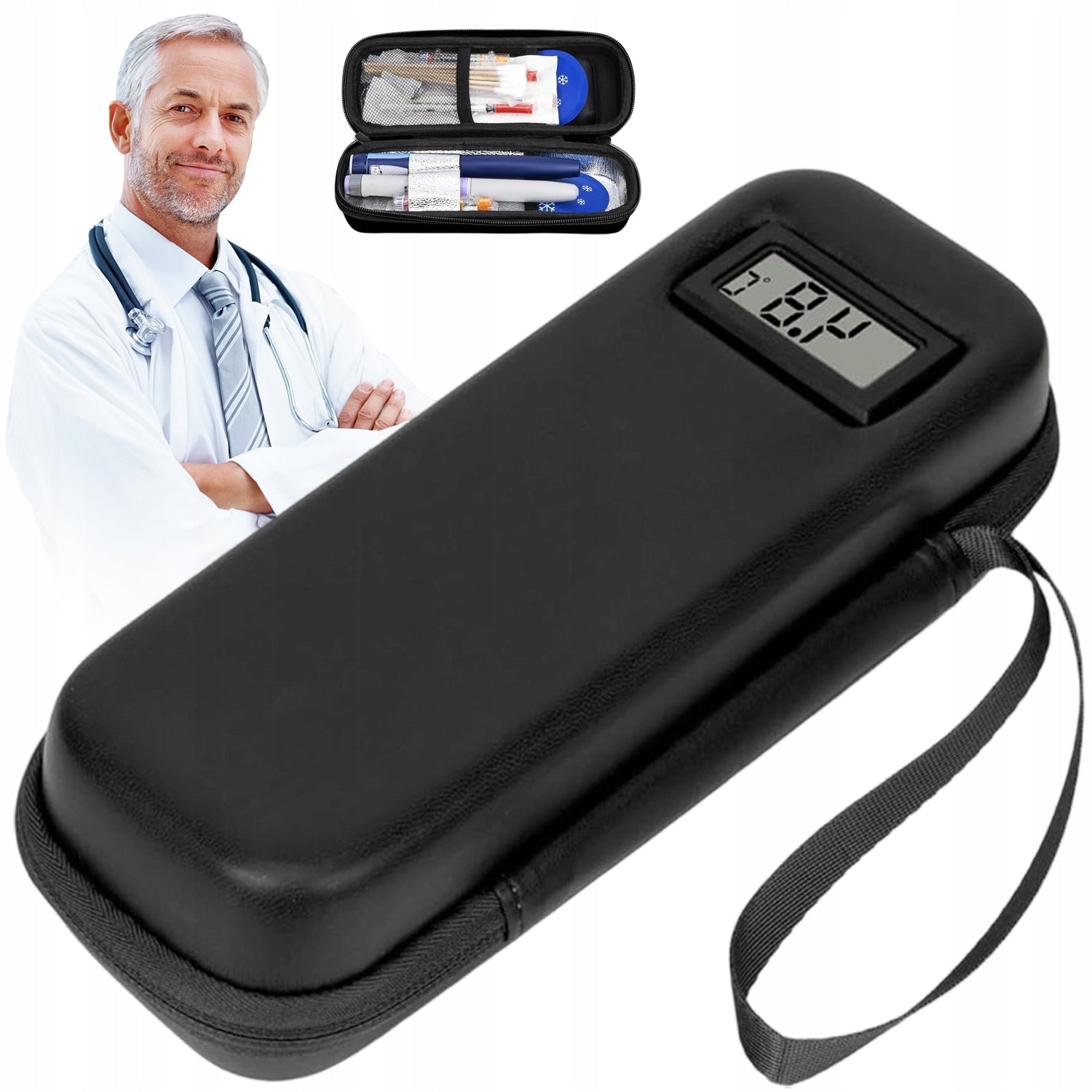 MEDICAL REFRIGERATOR WITH TEMPERATURE DISPLAY THERMAL INSULATION BAG