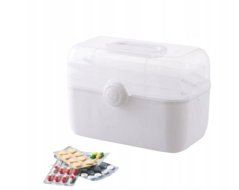 MEDICINE ORGANIZER CONTAINER CLOSED BOX FIRST AID KIT CLOSED XXL Packaging status original