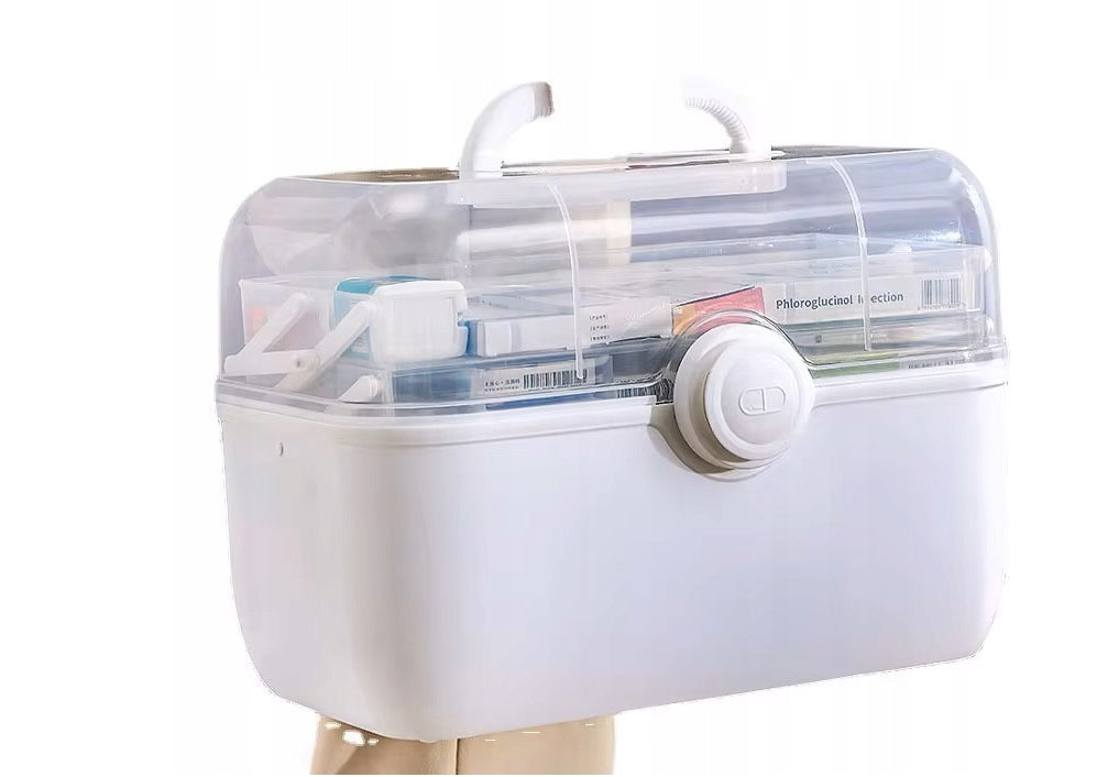 MEDICINE ORGANIZER CONTAINER CLOSED BOX FIRST AID KIT CLOSED XXL
