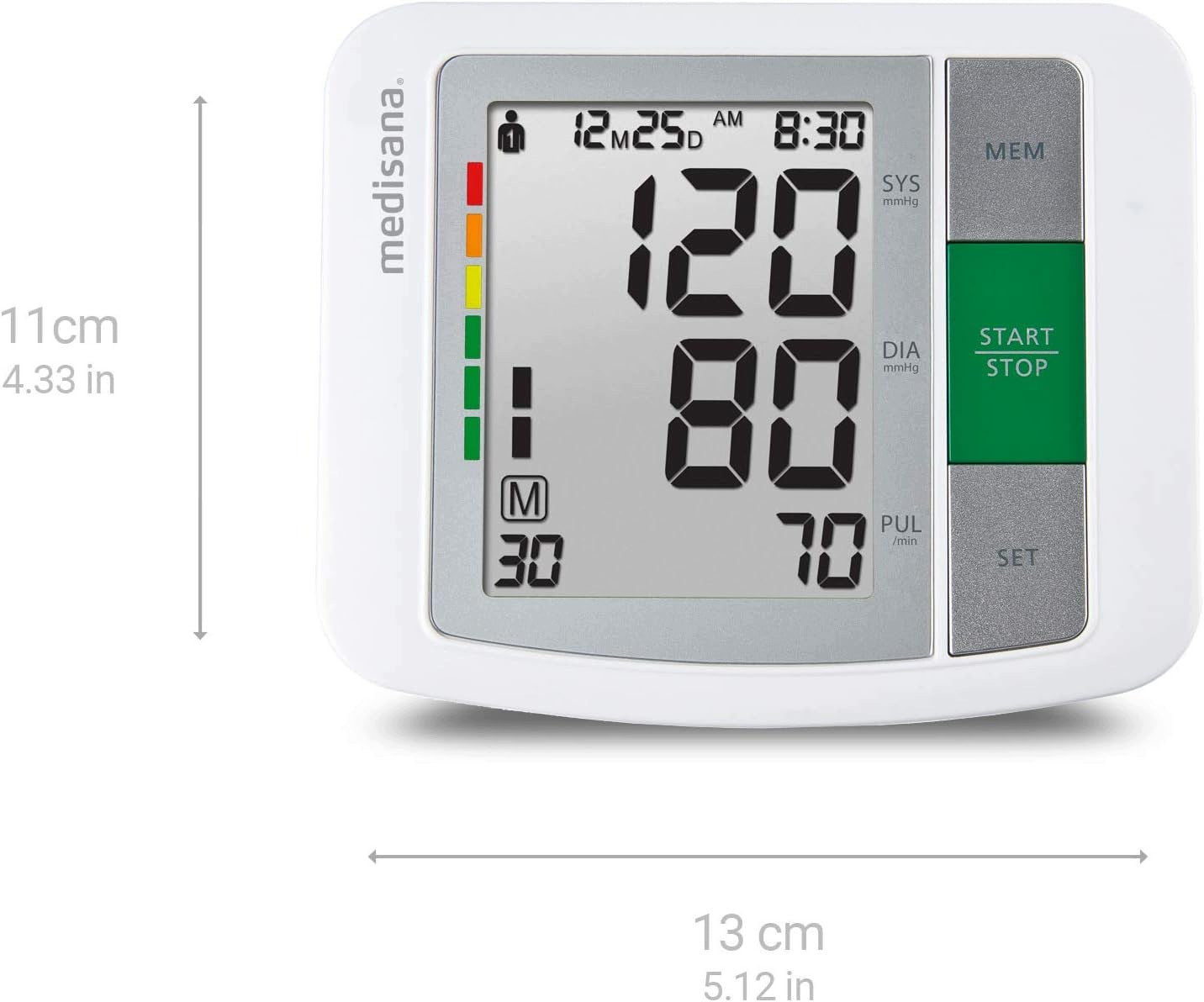 MEDISANA BU 510 SHOULDER BLOOD PRESSURE MONITOR LIGHT SCALE MEMORY Medical device yes