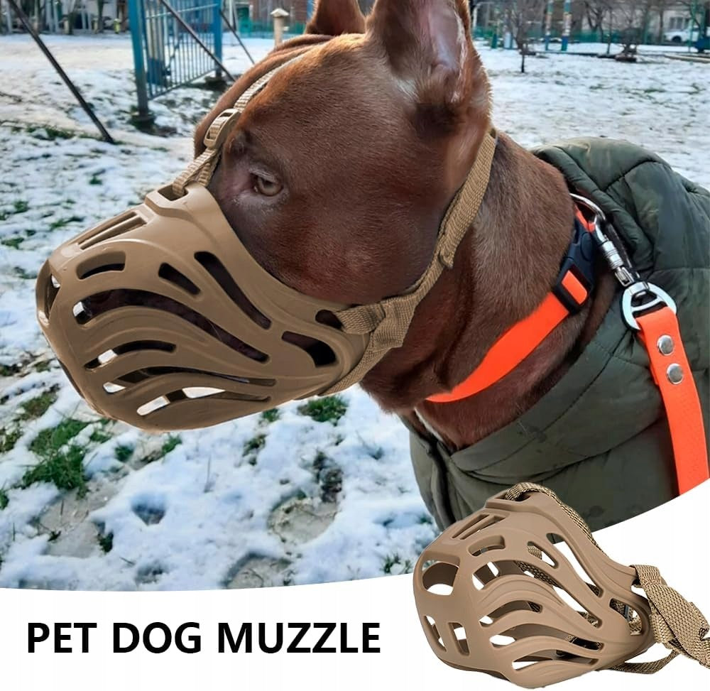 MEDIUM DOG MUZZLE HIGH QUALITY BREATHABLE Manufacturer code KAGANIEC PIES ŚREDNI ODDYCHAJĄCY BEZPIEC