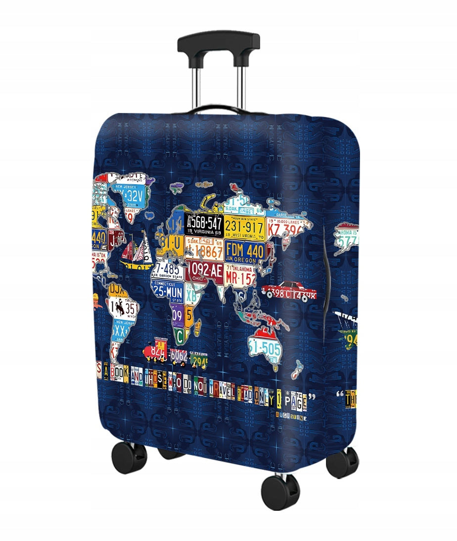 MEDIUM SUITCASE COVER - M LUGGAGE PROTECTOR MAP OF BOARDS 62x43x27cm