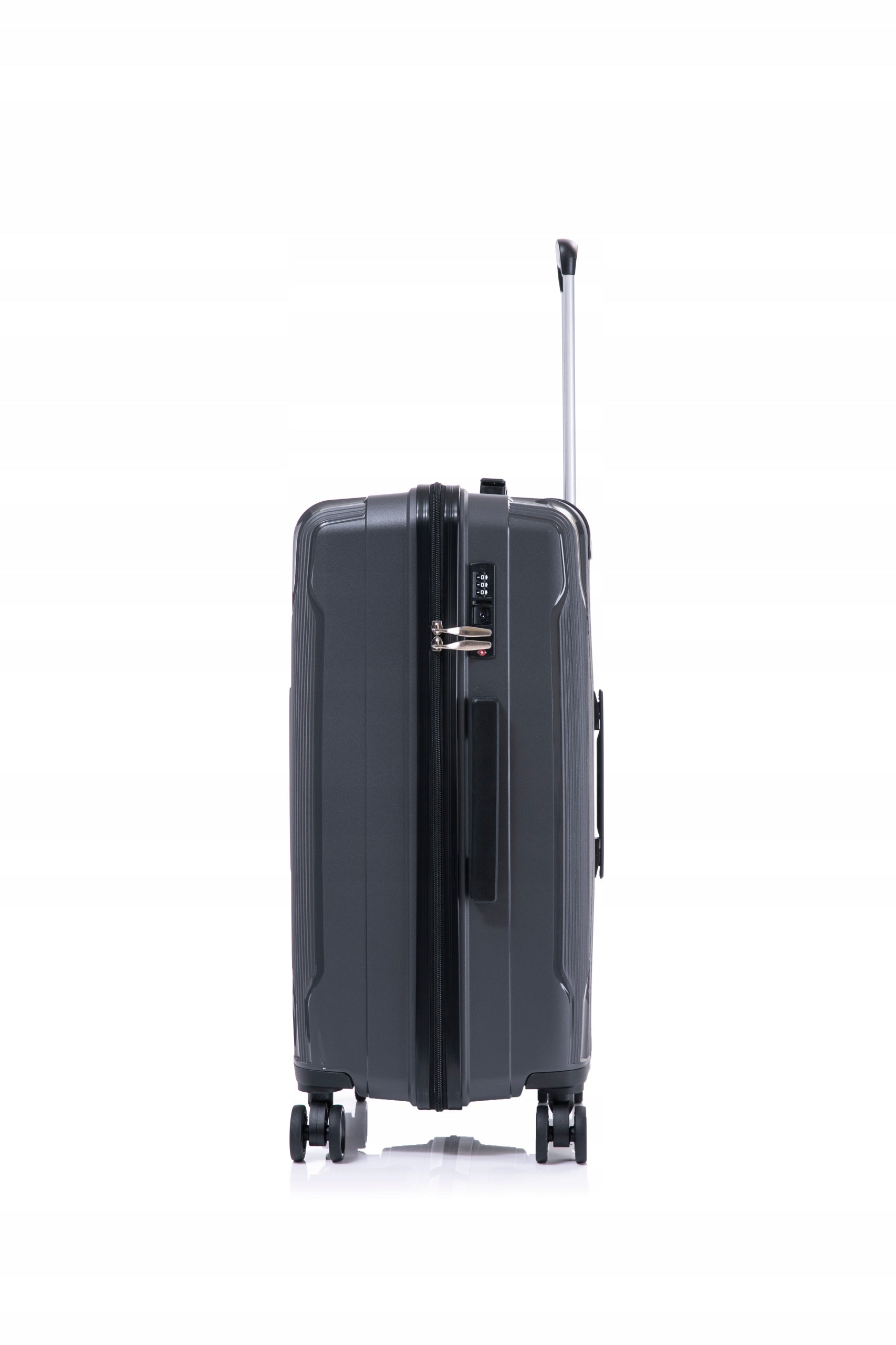MEDIUM TRAVEL SUITCASE ON WHEELS STRONG HARD 25" GRAFFITE POLYPROPYLENE Brand Vip Collection