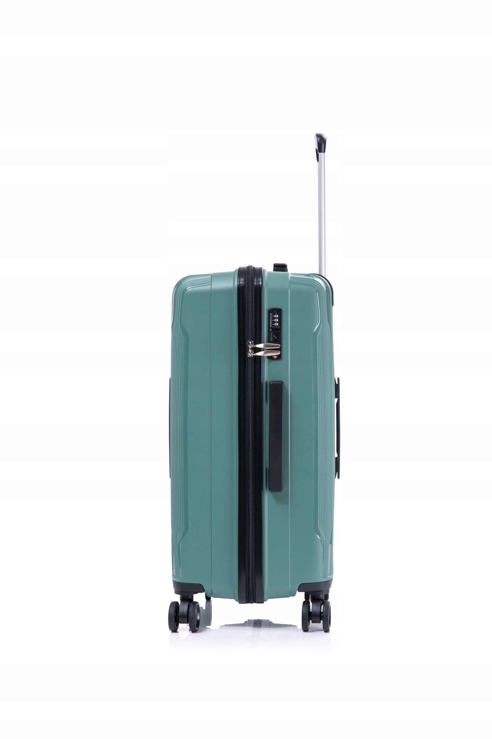 MEDIUM TRAVEL SUITCASE ON WHEELS STRONG HARD 25" MINT POLYPROPYLENE Manufacturer code WALIZKA PODRÓŻNA NA KÓŁKACH MIĘTOWA KABINOWA