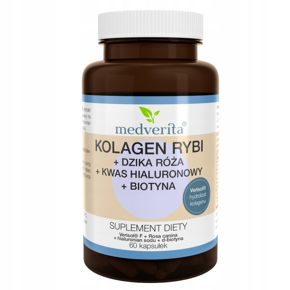 MEDVERITA COLLAGEN FISH 60 caps NAILS JOINTS HYALURONIC ACID VITAMIN C Manufacturer code 5903686580017