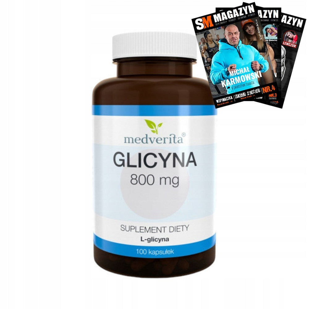 MEDVERITA GLYCINE MUSCLES FATIGUE AMINO MEMORY FOCUS 100 kaps