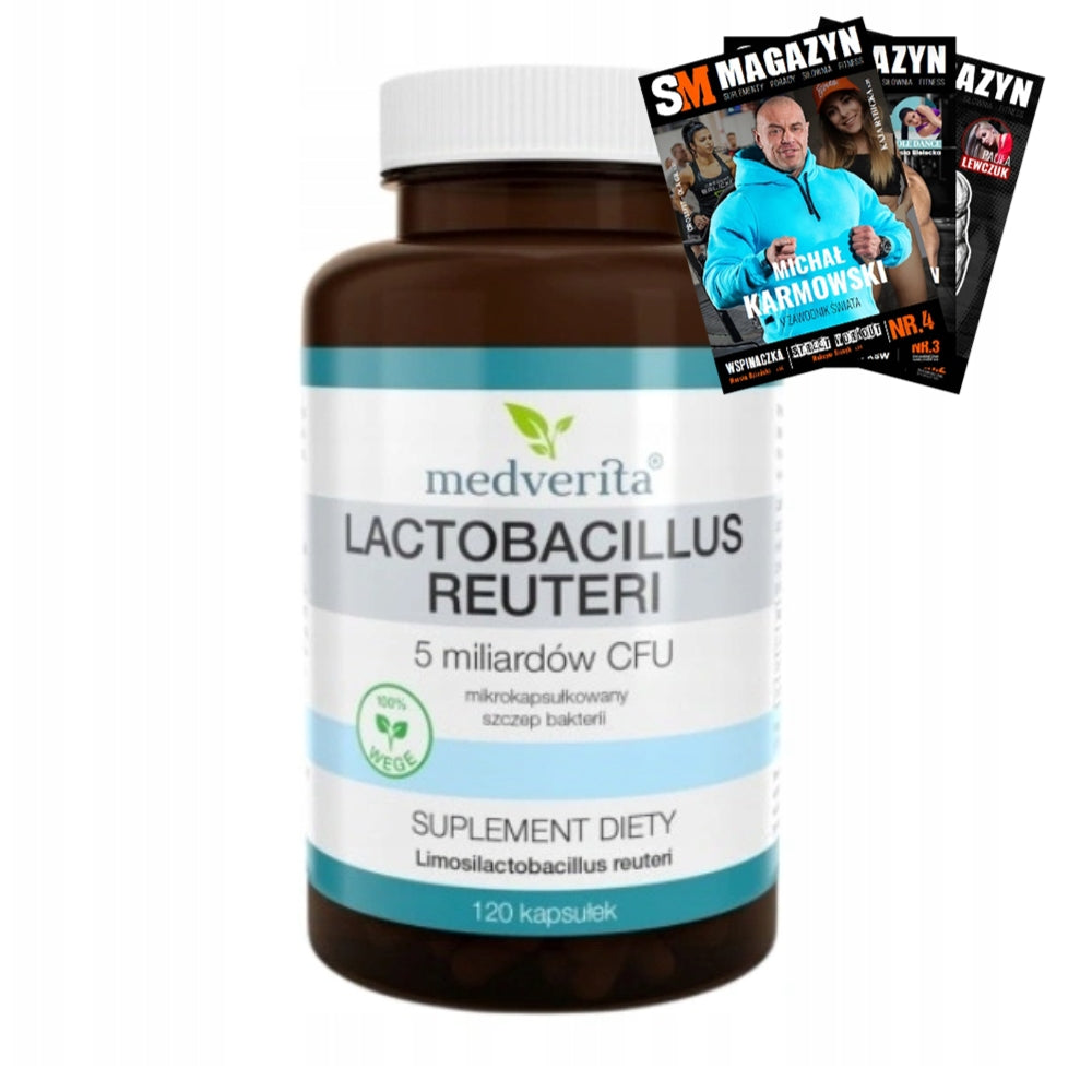 MEDVERITA LACTOBACILLUS REUTERI 5 billion CFU 120 kaps GUT MICROFLORA