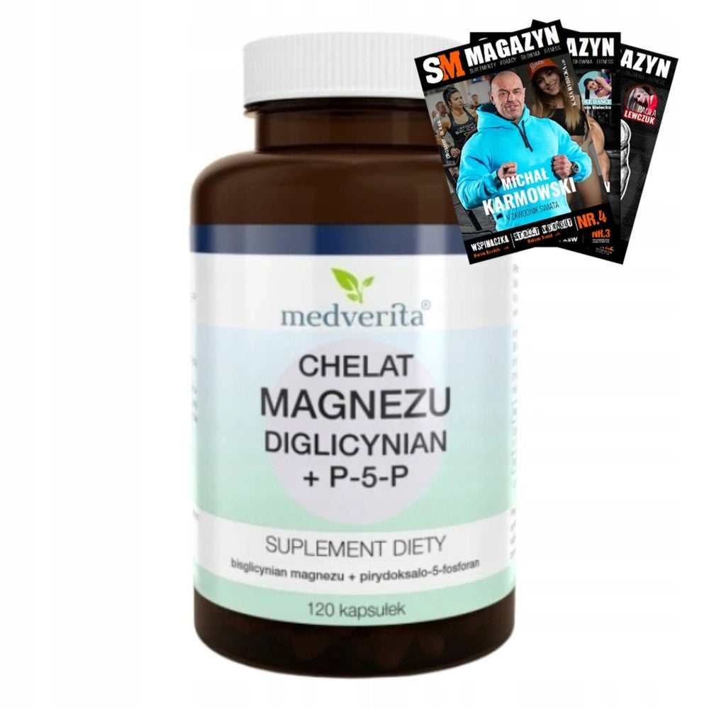 MEDVERITA MAGNESIUM CHELAT + P-5-P 120 kaps FATIGUE NERVOUS SYSTEM