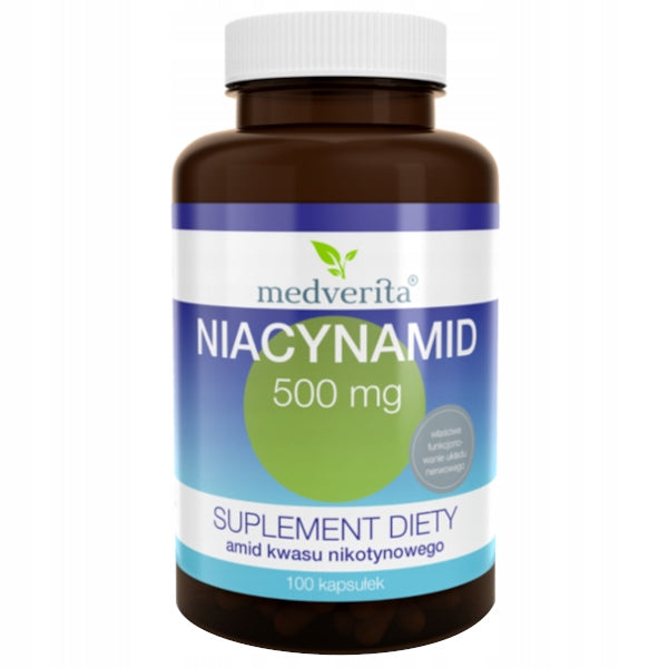 MEDVERITA NIACINAMIDE 500 mg 100 kaps VITAMIN B3