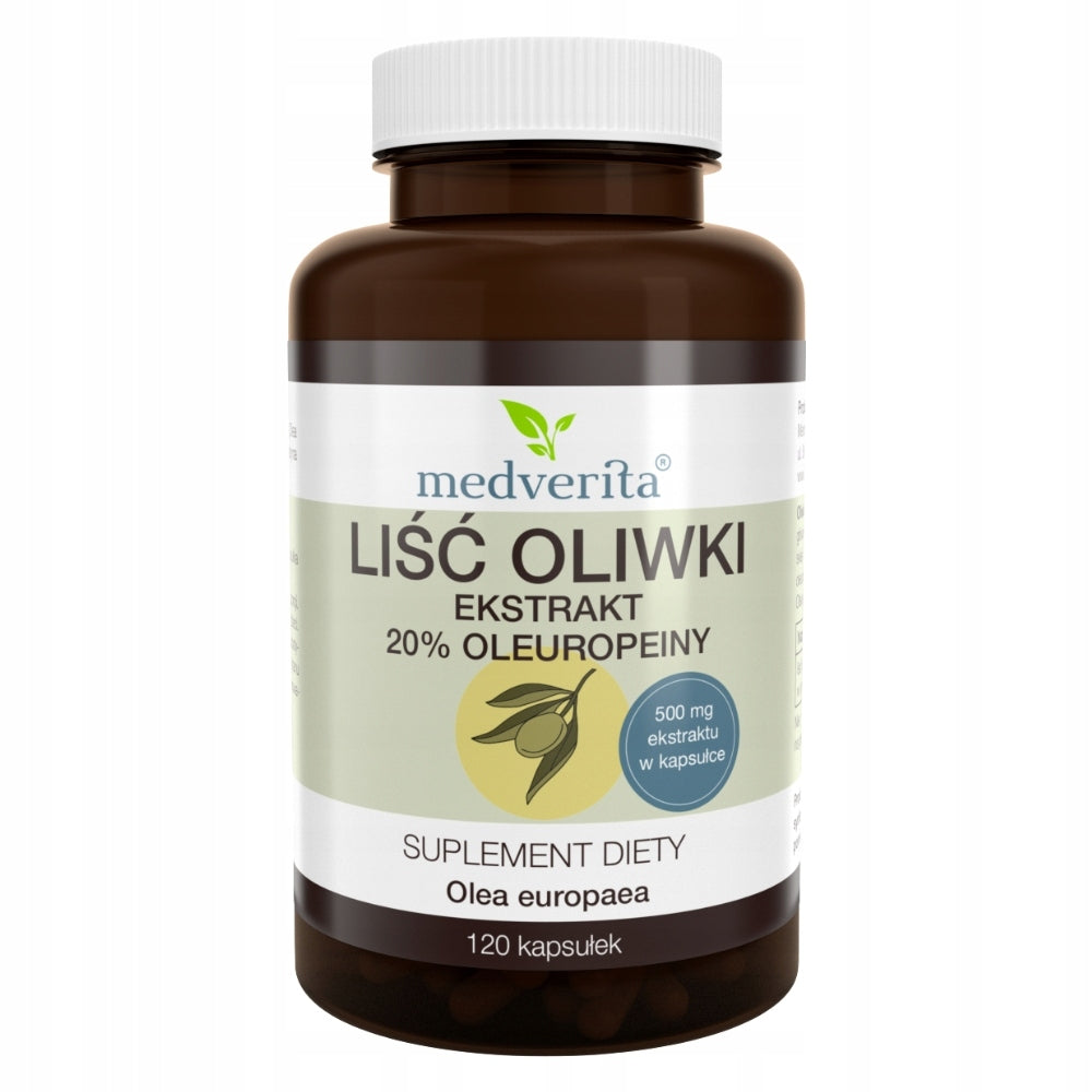 MEDVERITA OLIVE LEAF IMMUNITY 120caps EXTRACT 20% BODY CLEANSING