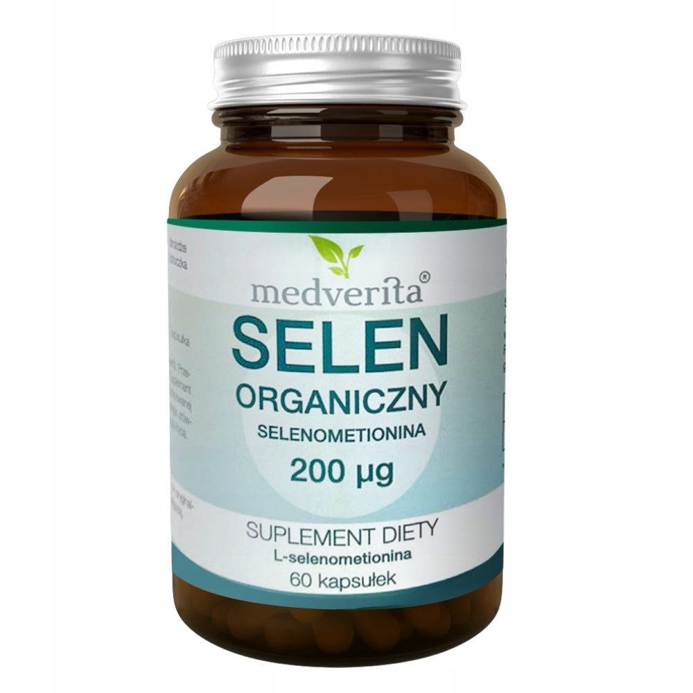 MEDVERITA ORGANIC SELENIUM THYROID RESISTANCE HAIR SKIN 200mcg 60 kaps Manufacturer code odporność, tarczyca, płodność