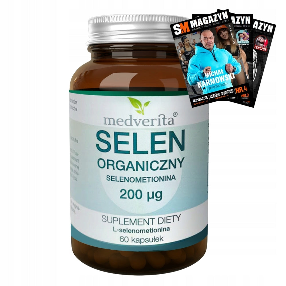 MEDVERITA ORGANIC SELENIUM THYROID RESISTANCE HAIR SKIN 200mcg 60 kaps
