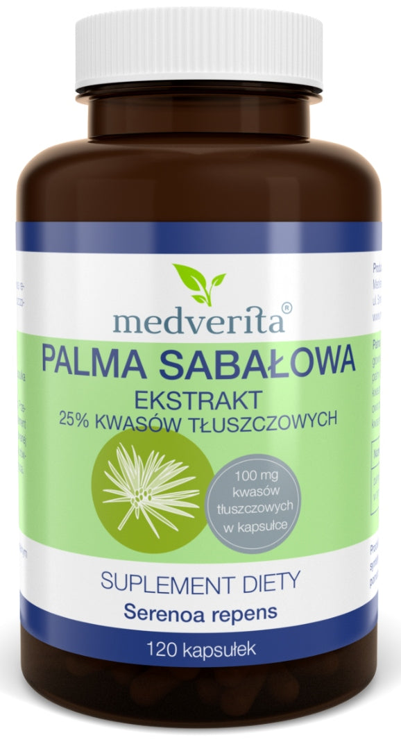 MEDVERITA Saw palmetto 400 mg SAW PALMETTO PROSTATA 120 capsules