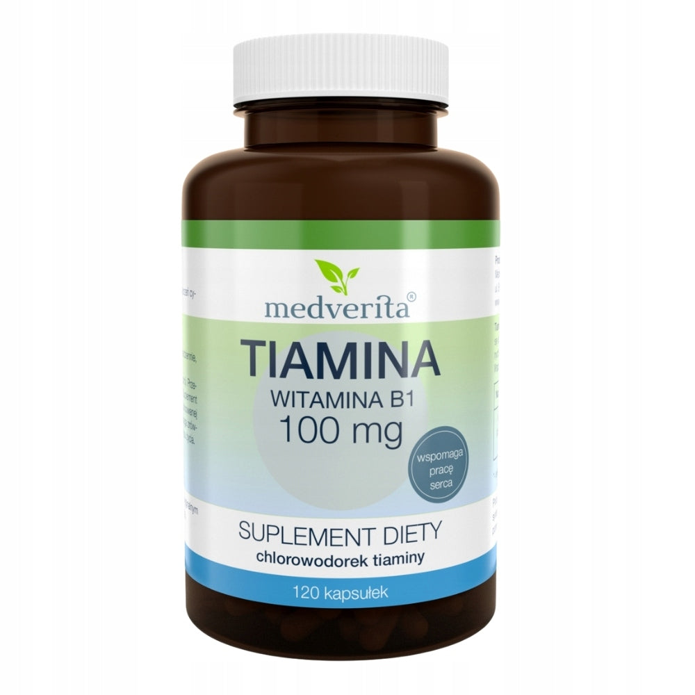 MEDVERITA THIAMINE VITAMIN B1 100 mg 120 pcs MEMORY FATIGUE CONCENTRATION Manufacturer code 10873