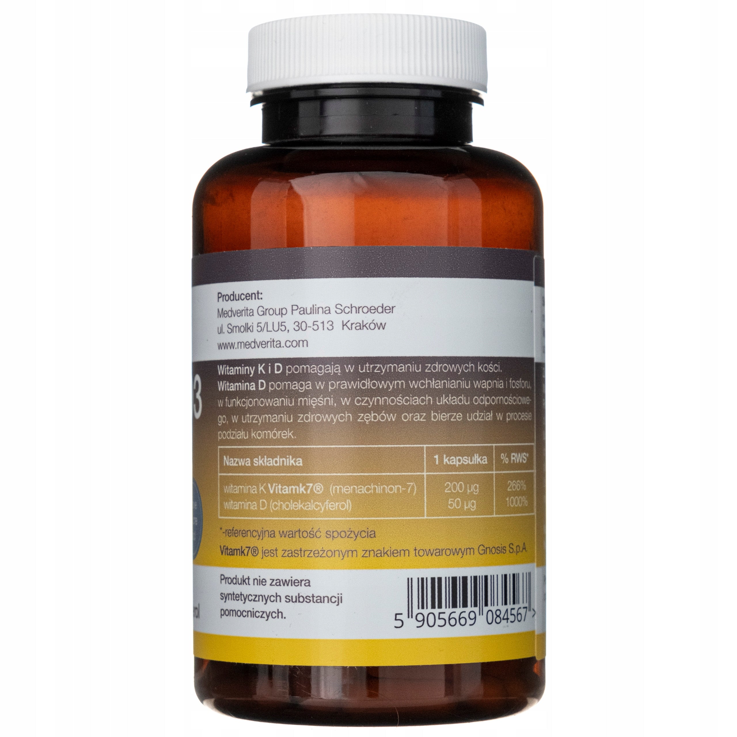 MEDVERITA VITAMIN K VITAMK7 200 MCG + D 2000 IU Medical device no