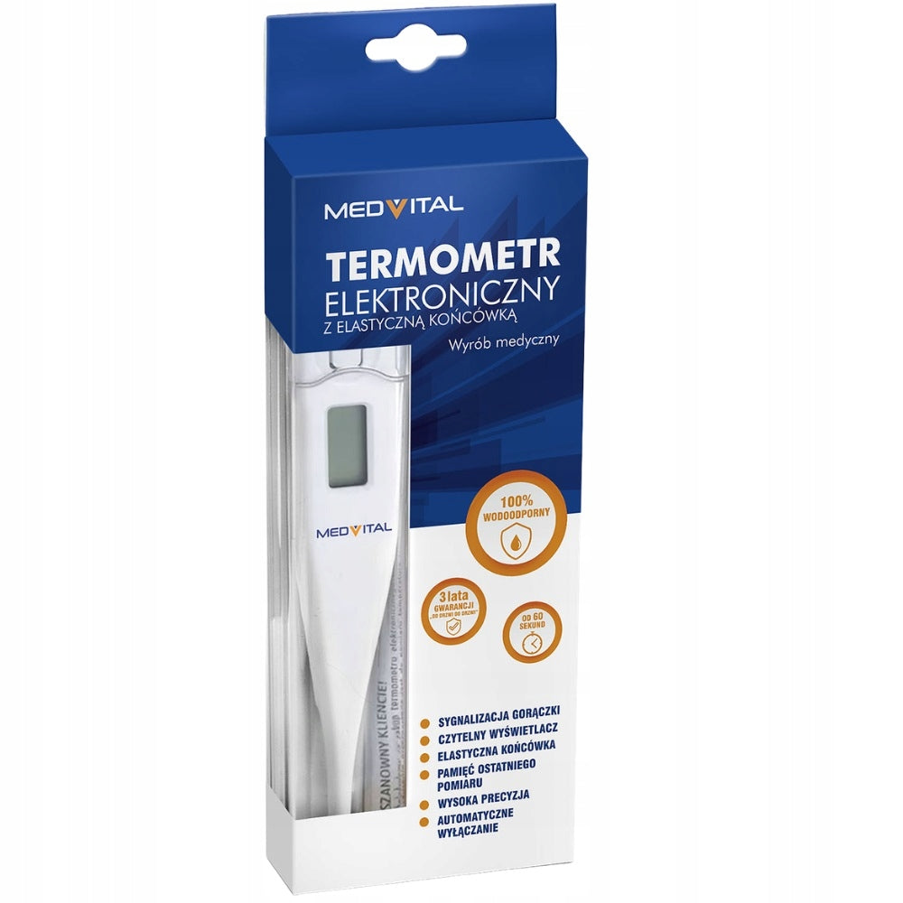 MEDVITAL Electronic thermometer with flexible tip 1 piece