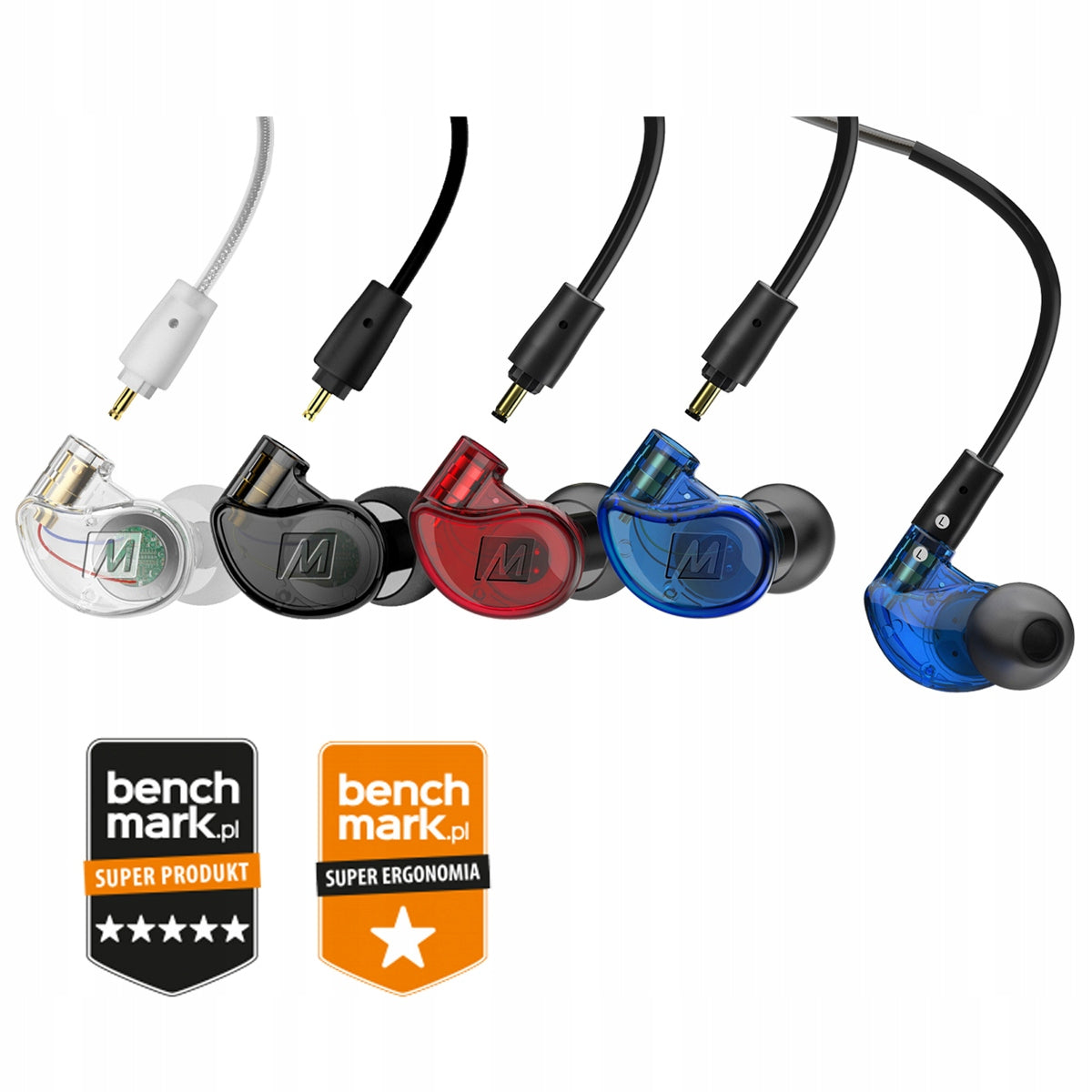 MEE Audio M6 PRO 2 gen Headphones In-Ear Monitors Transparent Brand MEE audio