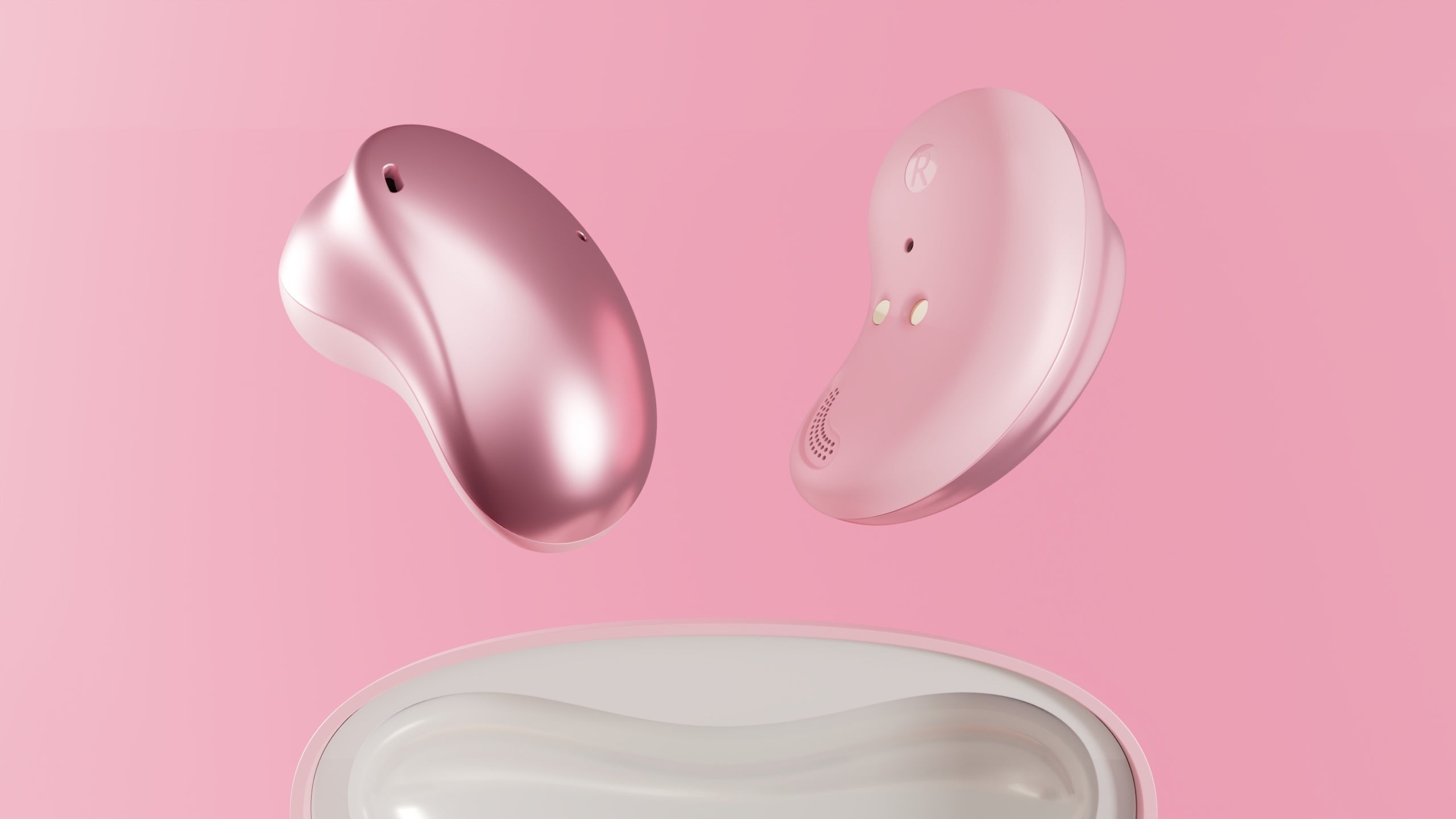 MEE Audio Pebbles Headphones Wireless IPX4 Pink Brand MEE audio