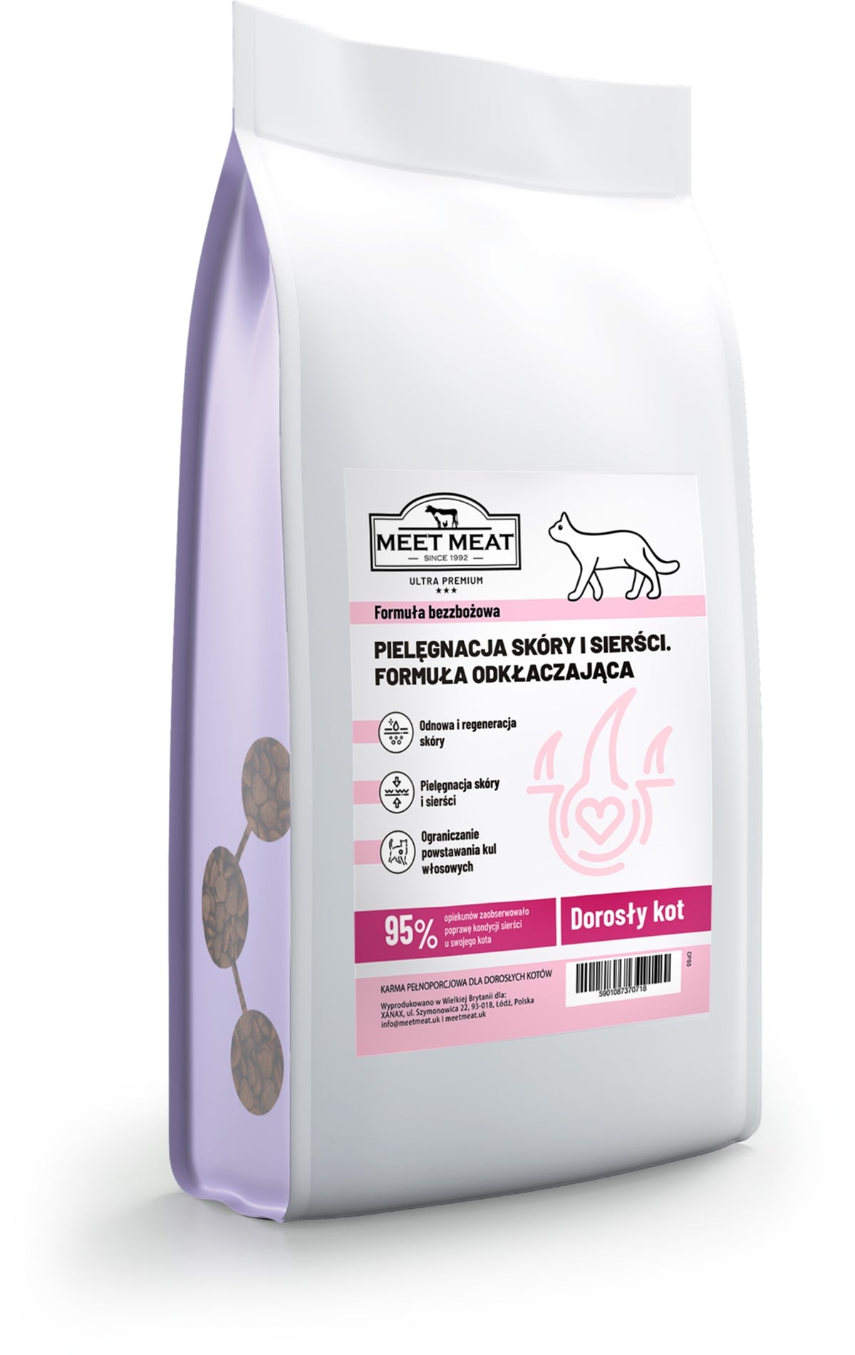 MEET MEAT Cat Skin and coat care - Detaching formula 5kg