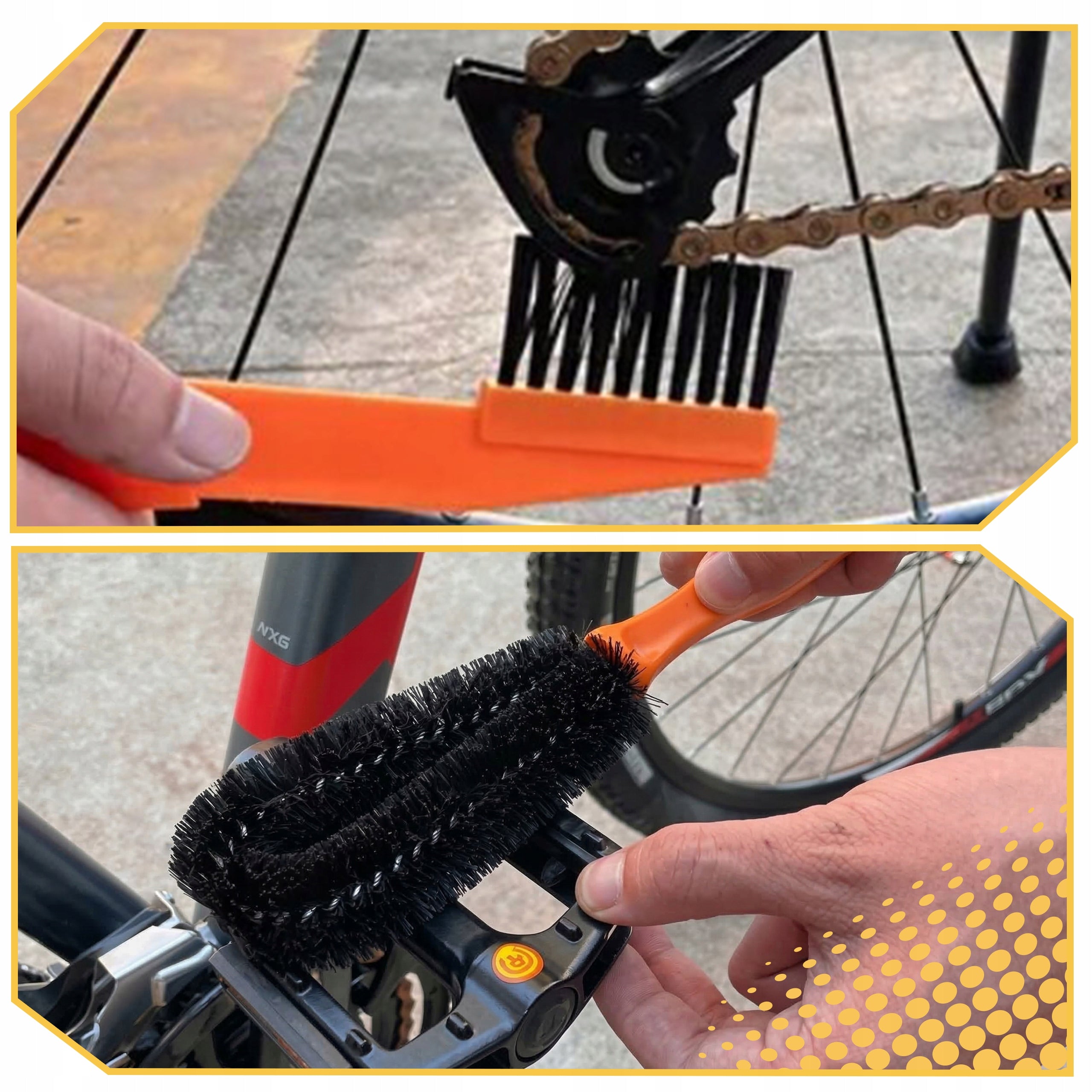 MEGA BIKE CLEANING KIT CHAIN CARE XXL BRUSH Product weight with unit packaging 0.6 kg