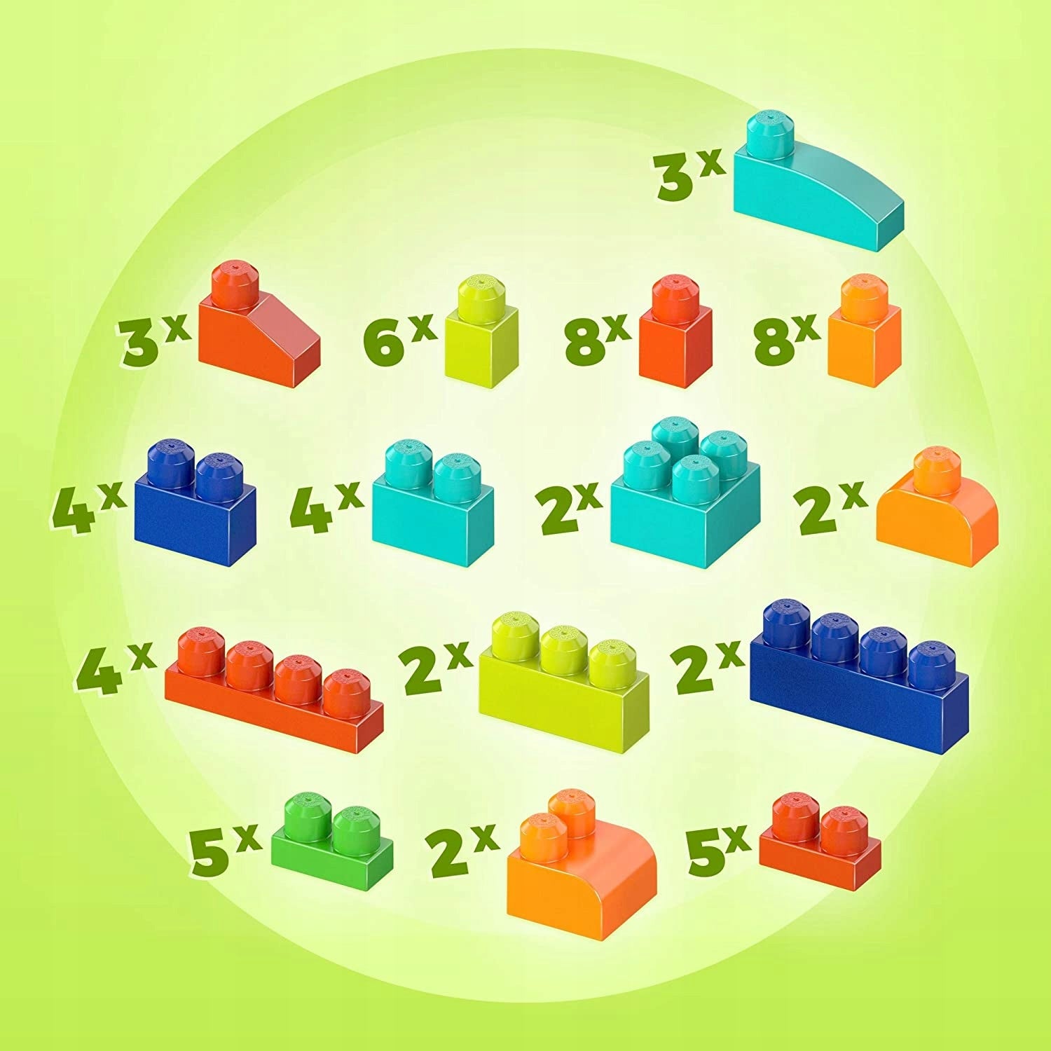 Decks Mega Bloks Green Town GVX10, 60 Stk. 