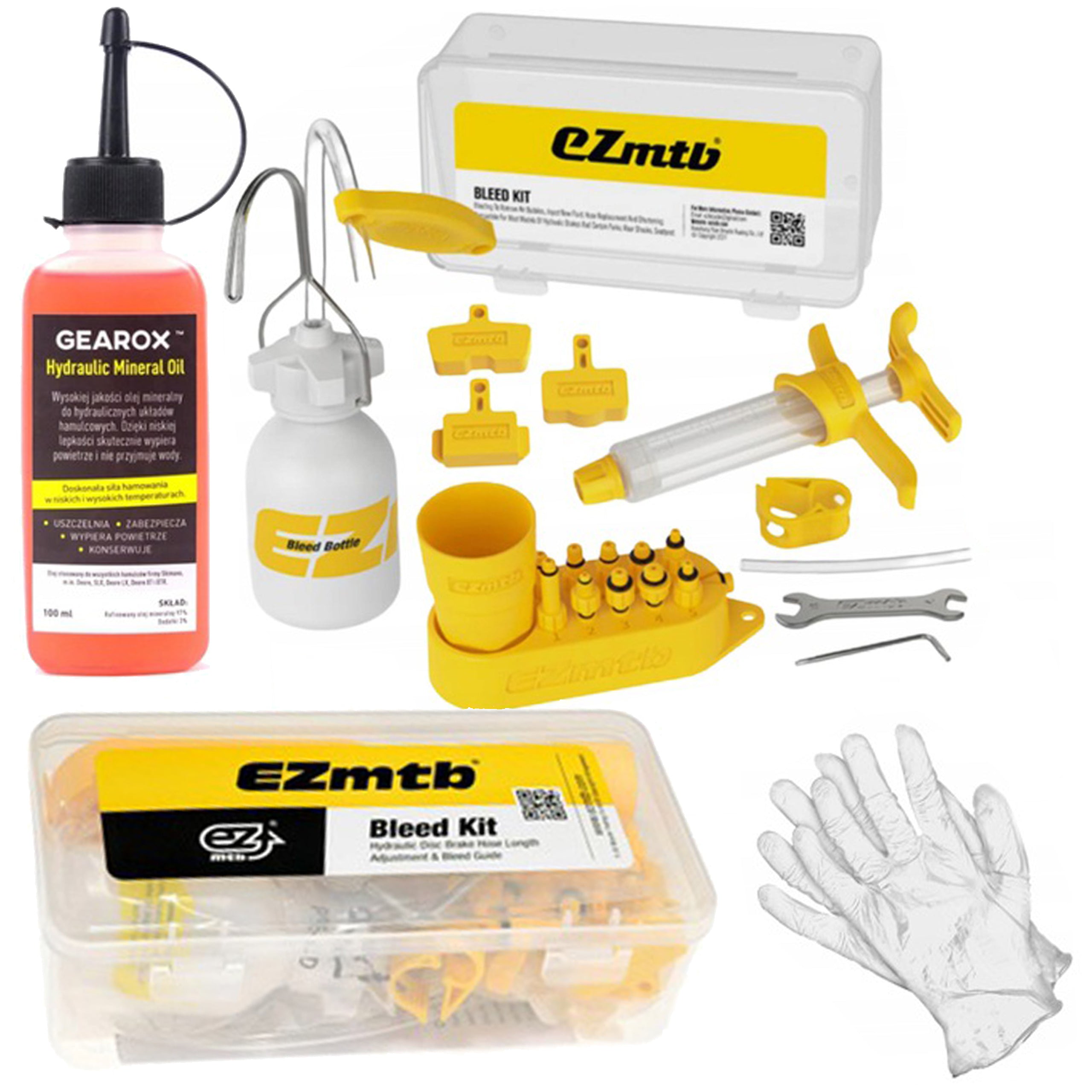MEGA BRAKE VENTING KIT EZmtb BOX + GEAROX OIL UNIVERSAL