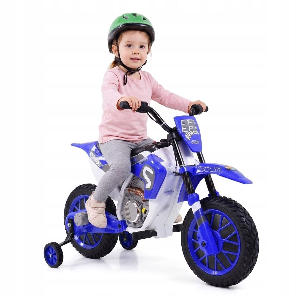 MEGA ENDURO BIKE - SOFT WHEELS, SHOCK ABSORBER, 12V, SUITCASE /XMX616