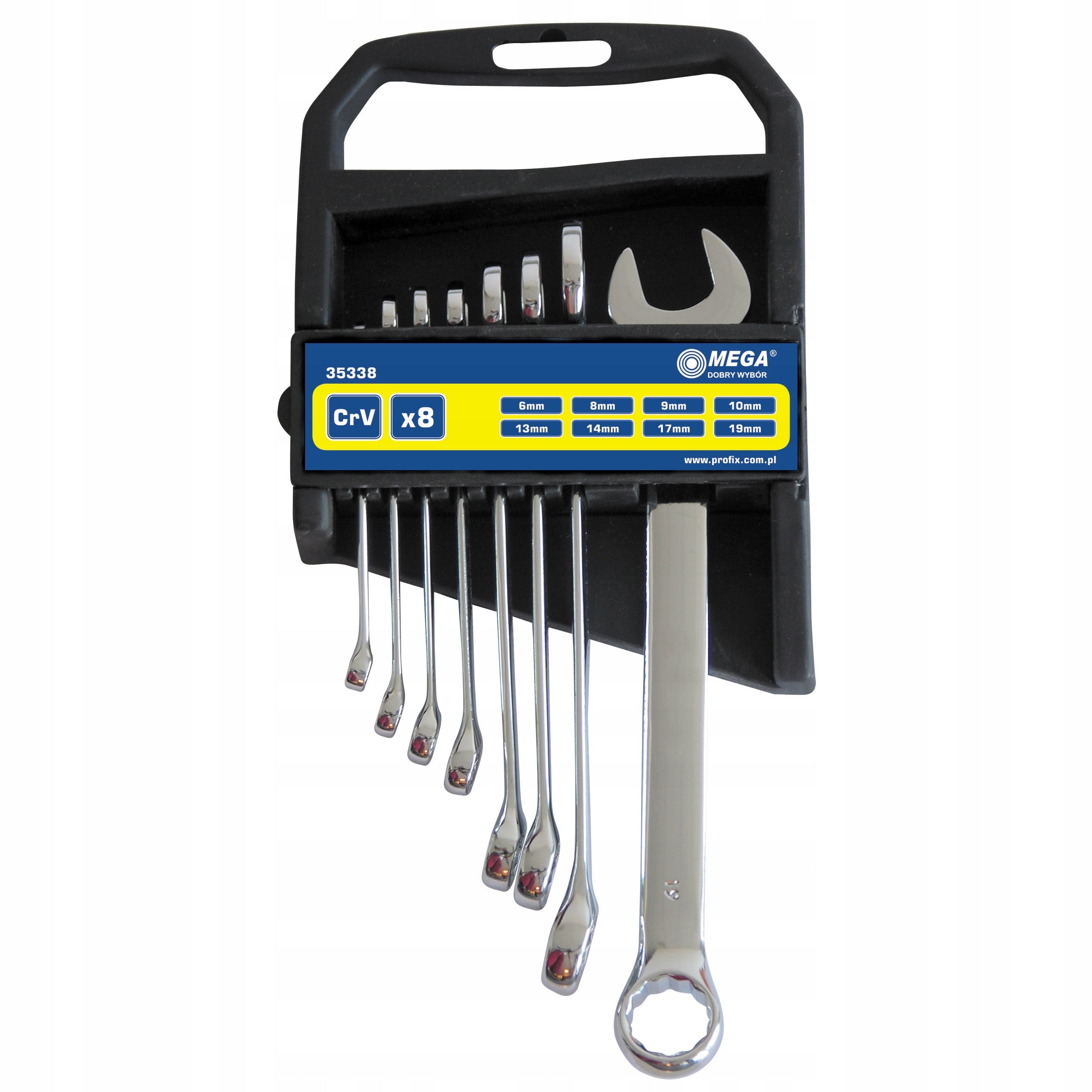 MEGA Flat eye wrenches CrV 6-22mm set - 12 elements Packaging status original