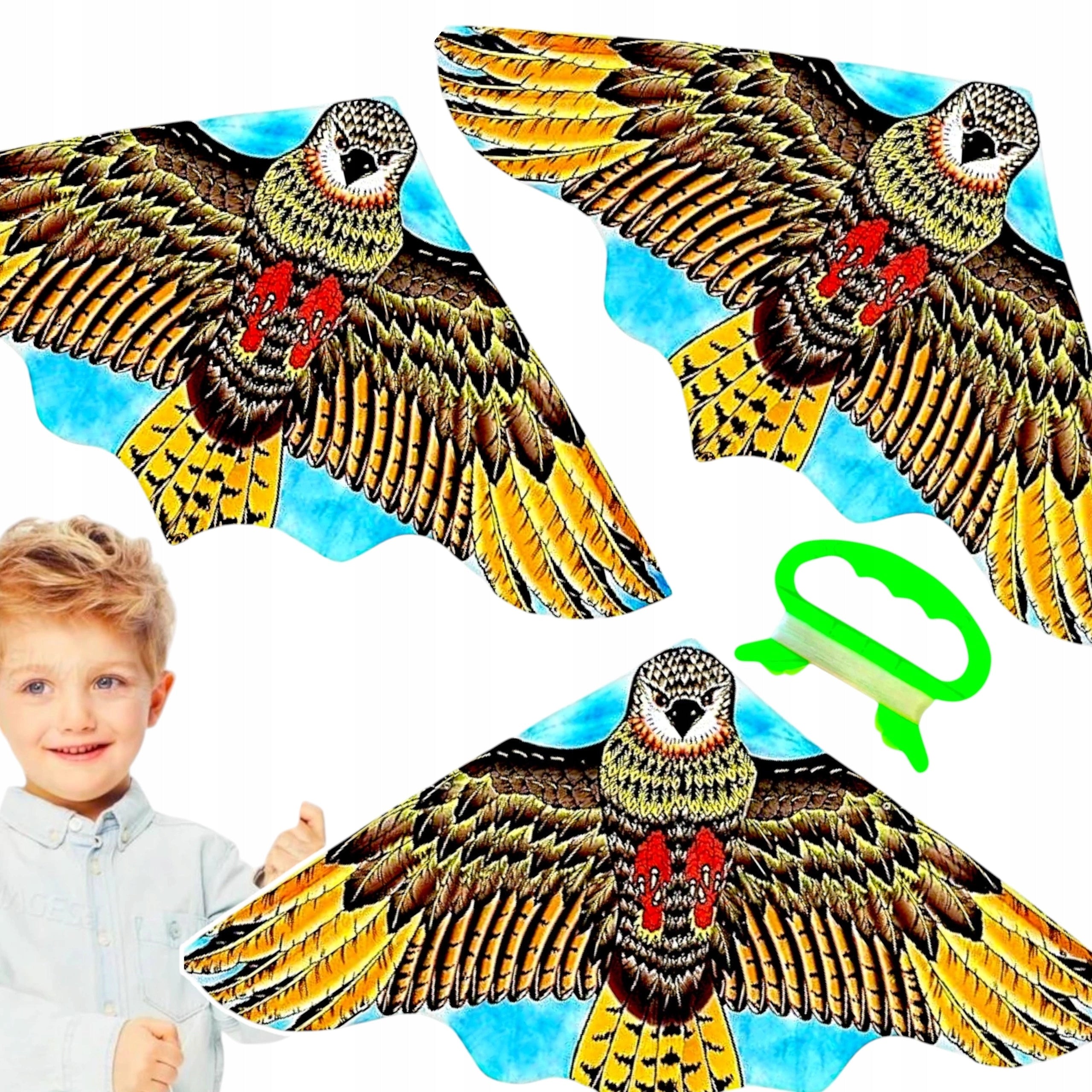 MEGA KITE EAGLE STRONG LARGE HUGE BIRD XXL 120 CM BIRD REPELLENT Kid's age 3＋ years