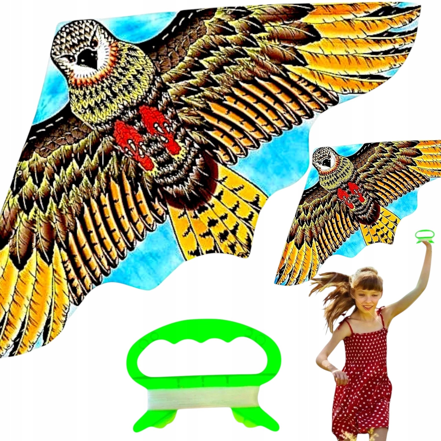 MEGA KITE EAGLE STRONG LARGE HUGE BIRD XXL 120 CM BIRD REPELLENT Product width 120.2 cm