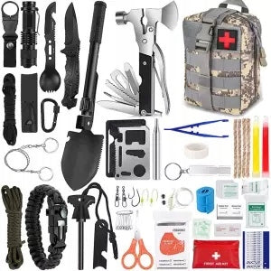 MEGA MILITARY SURVIVAL KIT BAG FIRST AID KIT XL