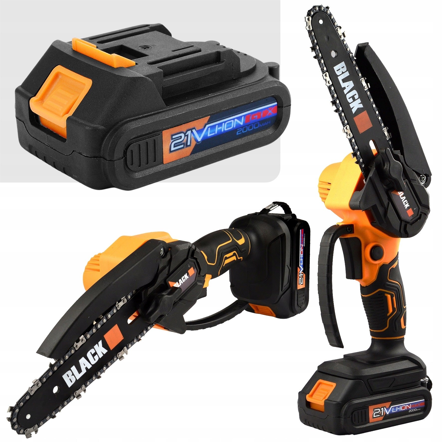 MEGA SET 2IN1 SAW PRUNING SHEAR BOOM 2M 21V AKU 2PCS CHARGER BLACK Packaging status original