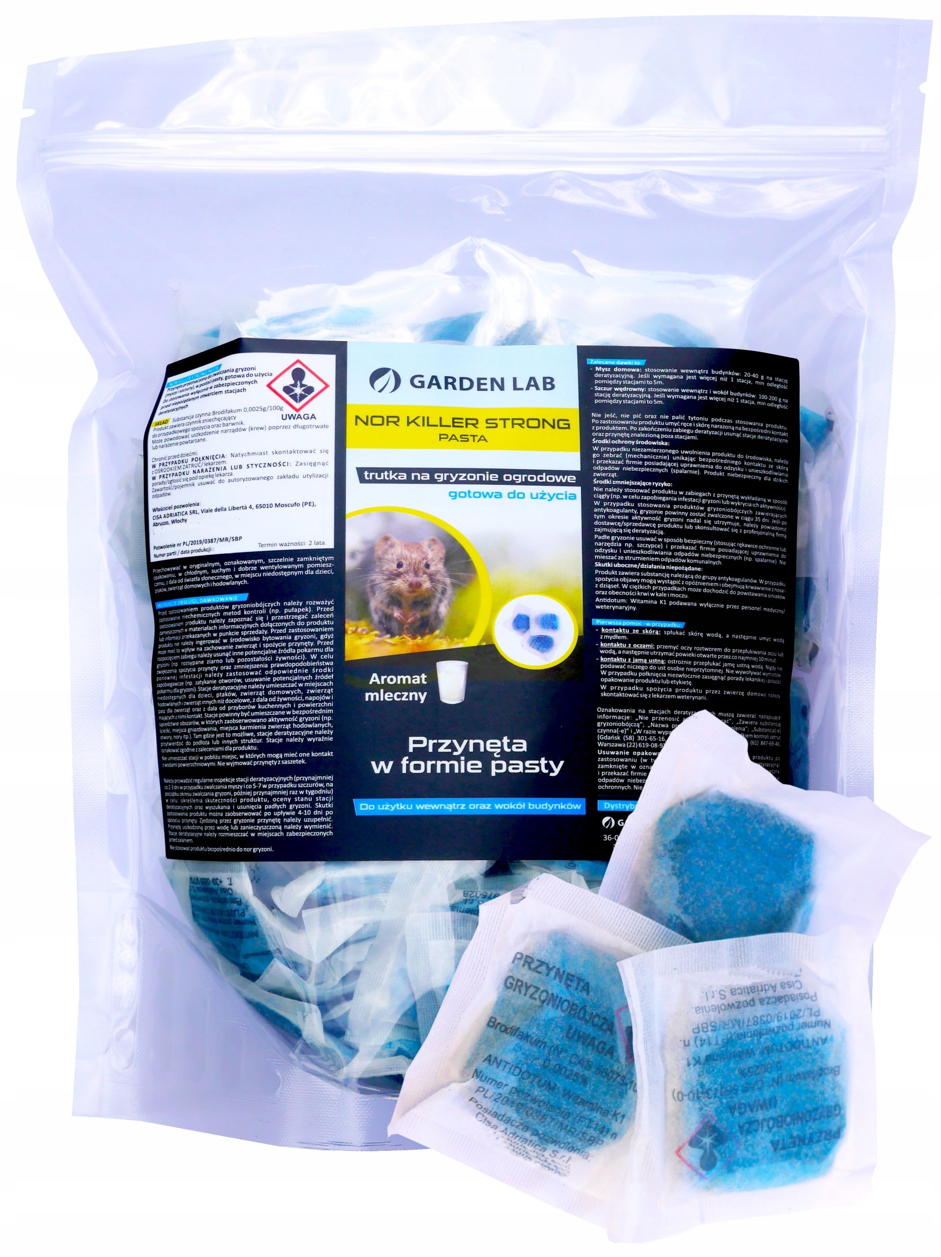 MEGA STRONG BRODIFACOUM POISON FOR RAT MICE VOLES RODENTS 1,5 KG