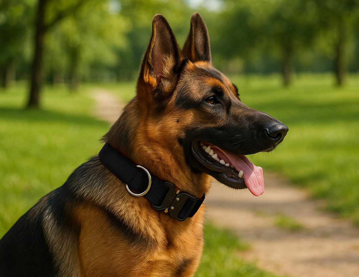 MEGA STRONG TACTICAL COLLAR FOR BIG DOG METAL BUCKLE 30-45CM - M Brand Reverse