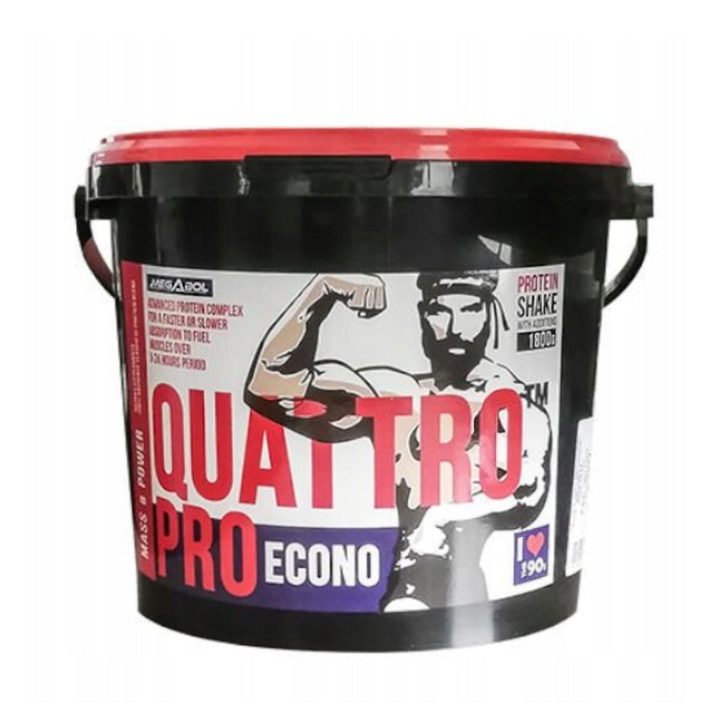 MEGABOL QUATTRO PRO ECONO 1800g WHEY ISOLATE WPC PROTEIN SUPPLEMENT PROTEINS Expiration date at least six months from the date of purchase