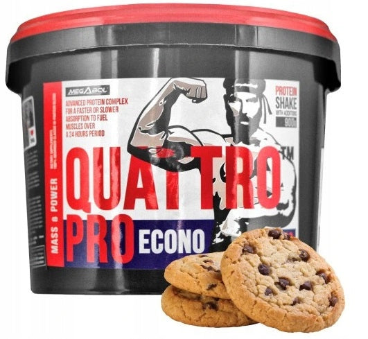 MEGABOL QUATTRO PRO ECONO 1800g WPC PROTEIN POWDER VITAMINS MINERALS