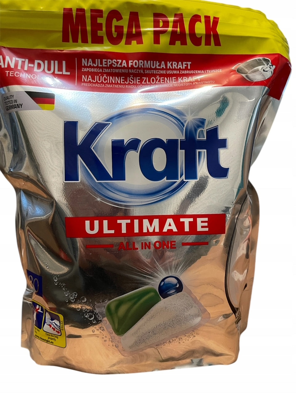 MEGAPACK Kraft Ultimate All In One Dishwasher Capsules 80pcs