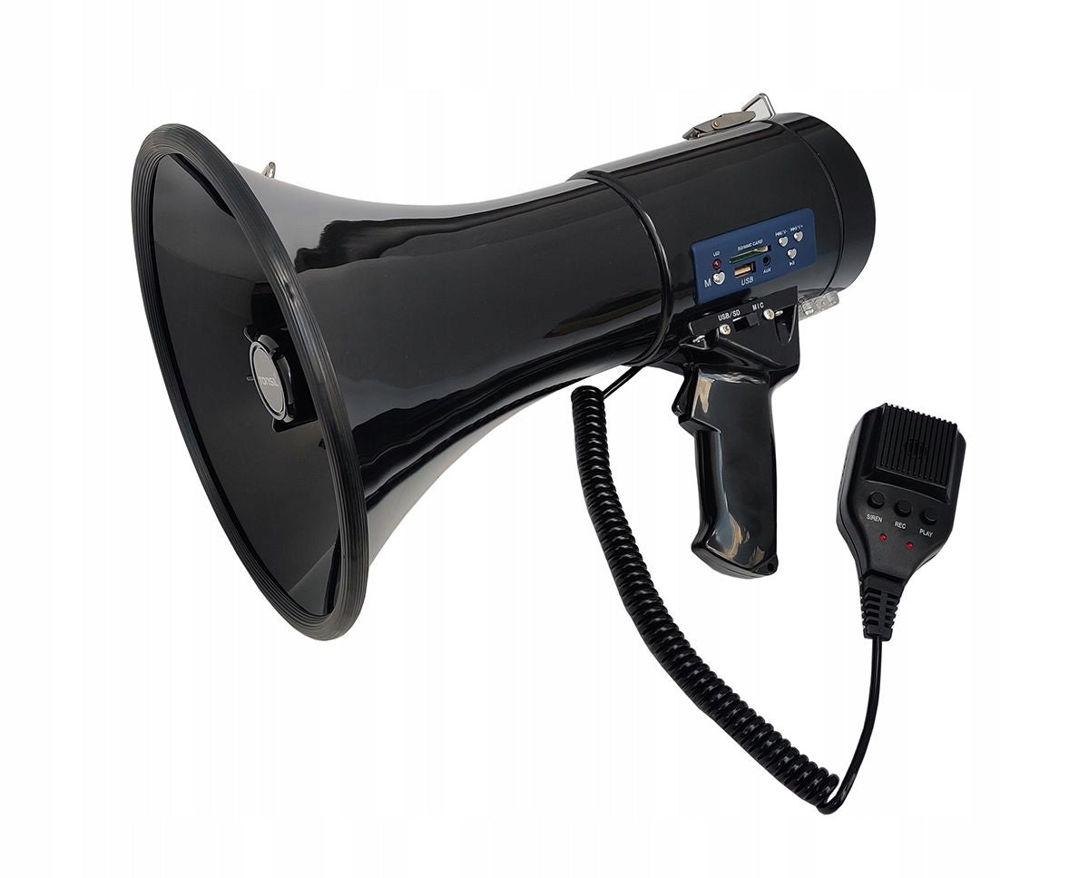 MEGAPHONE TUBE TONSIL TE 24/20 MP3 USB SD RECORDING SIREN REC 30W + STRAP Brand Tonsil