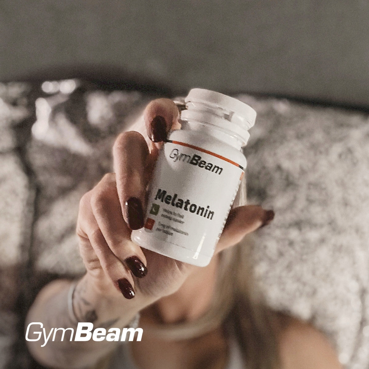 MELATONIN 1MG STRONG HEALTHY GOOD SLEEP JET LAG SLEEPING - GymBeam 120tab Brand GymBeam
