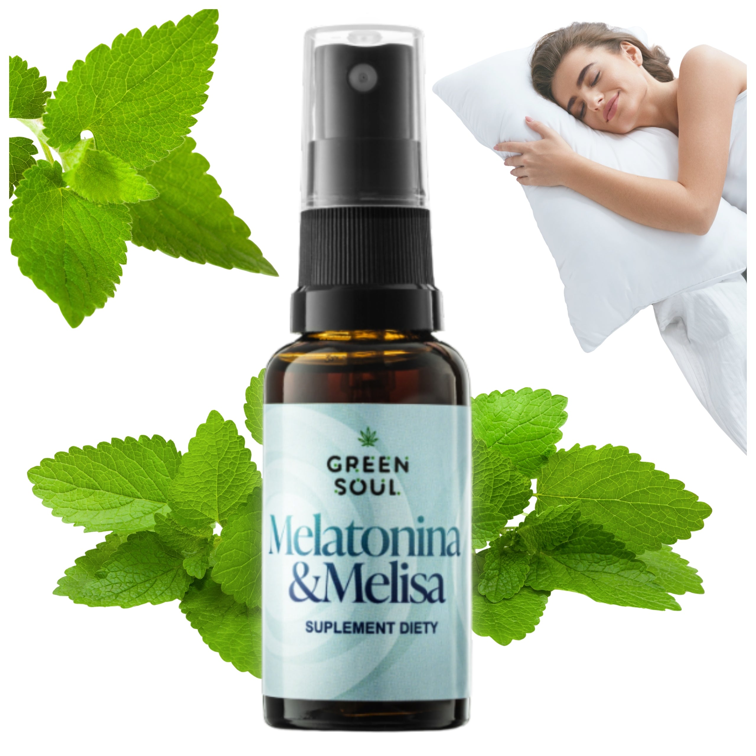 MELATONIN WITH LEMON BALM SPRAY FAST FALLING ASLEEP RELAXATION REGENERATION 30 ML