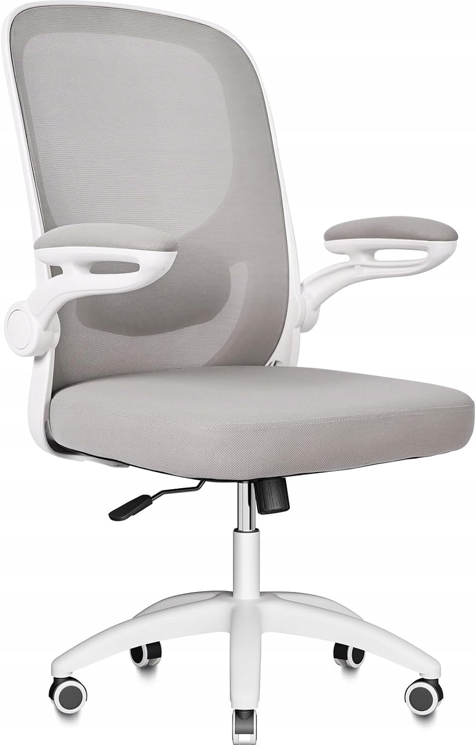 MELOKEA Office Chair Ergonomic 4D Mesh White-Grey 150 kg
