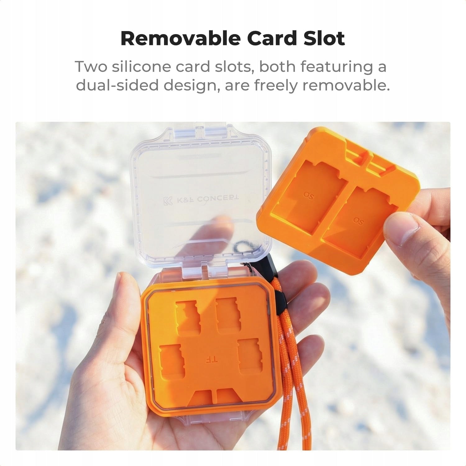 MEMORY CARD CASE 12 COMPARTMENTS SD MICRO SD CF WATERPROOF Model KF31.211
