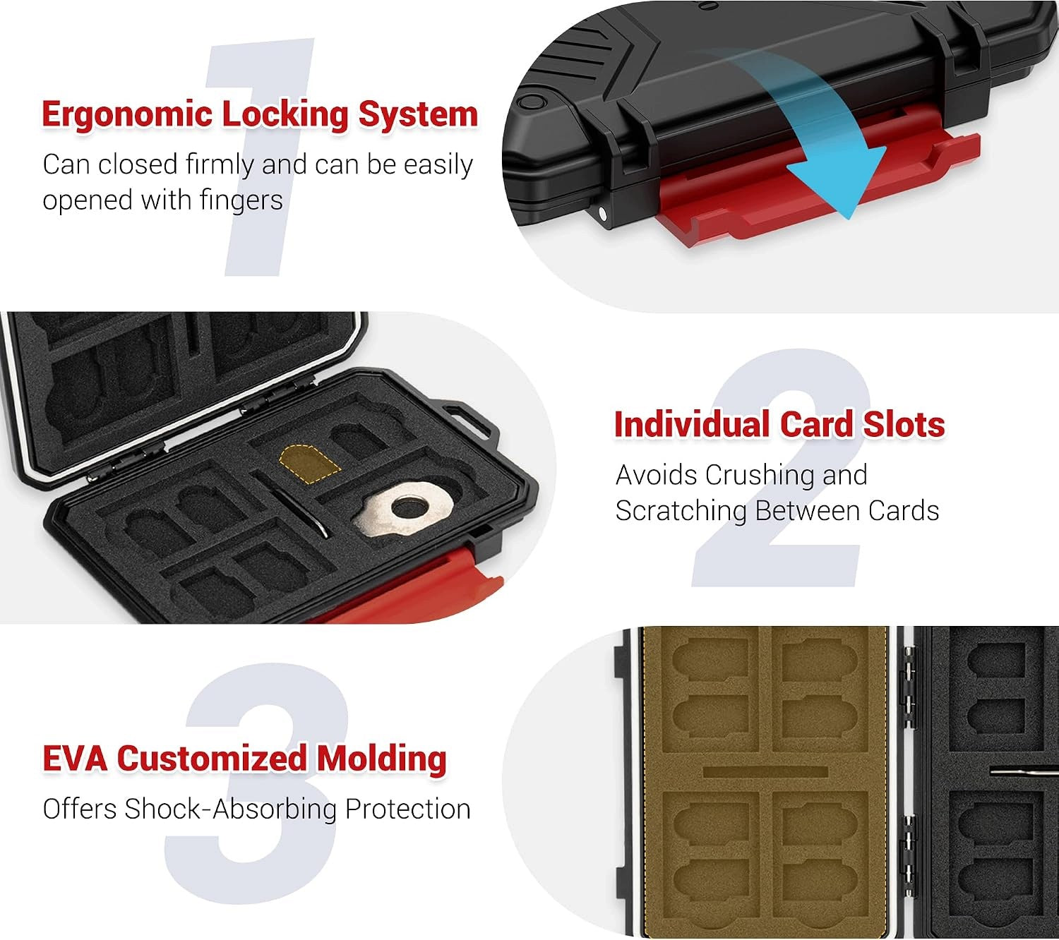 MEMORY CARD CASE 18 CARDS SD CF GREEN ORGANIZER Manufacturer no brand