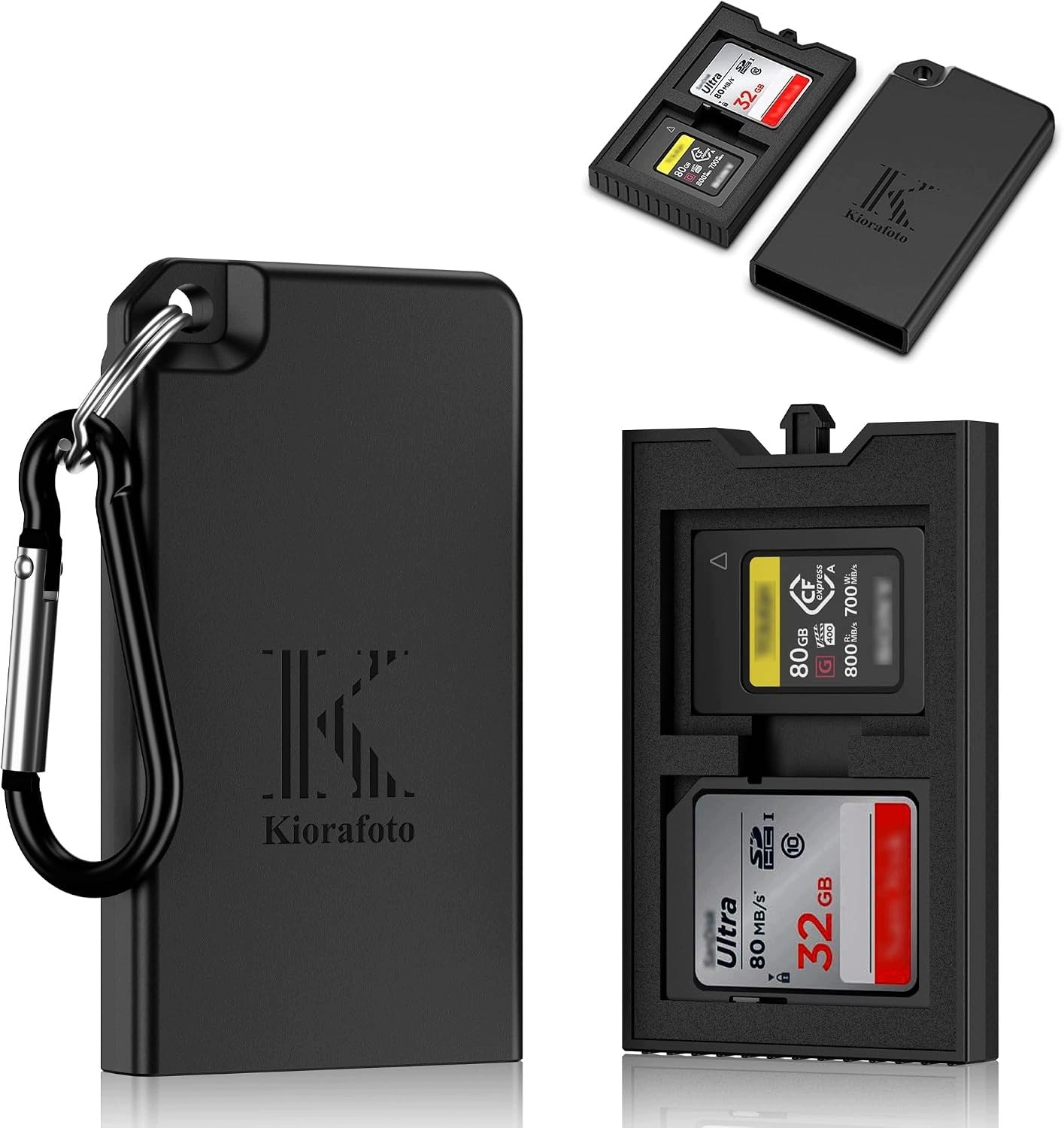 MEMORY CARD CASE 4 CARDS CF COMPACT ORGANIZER