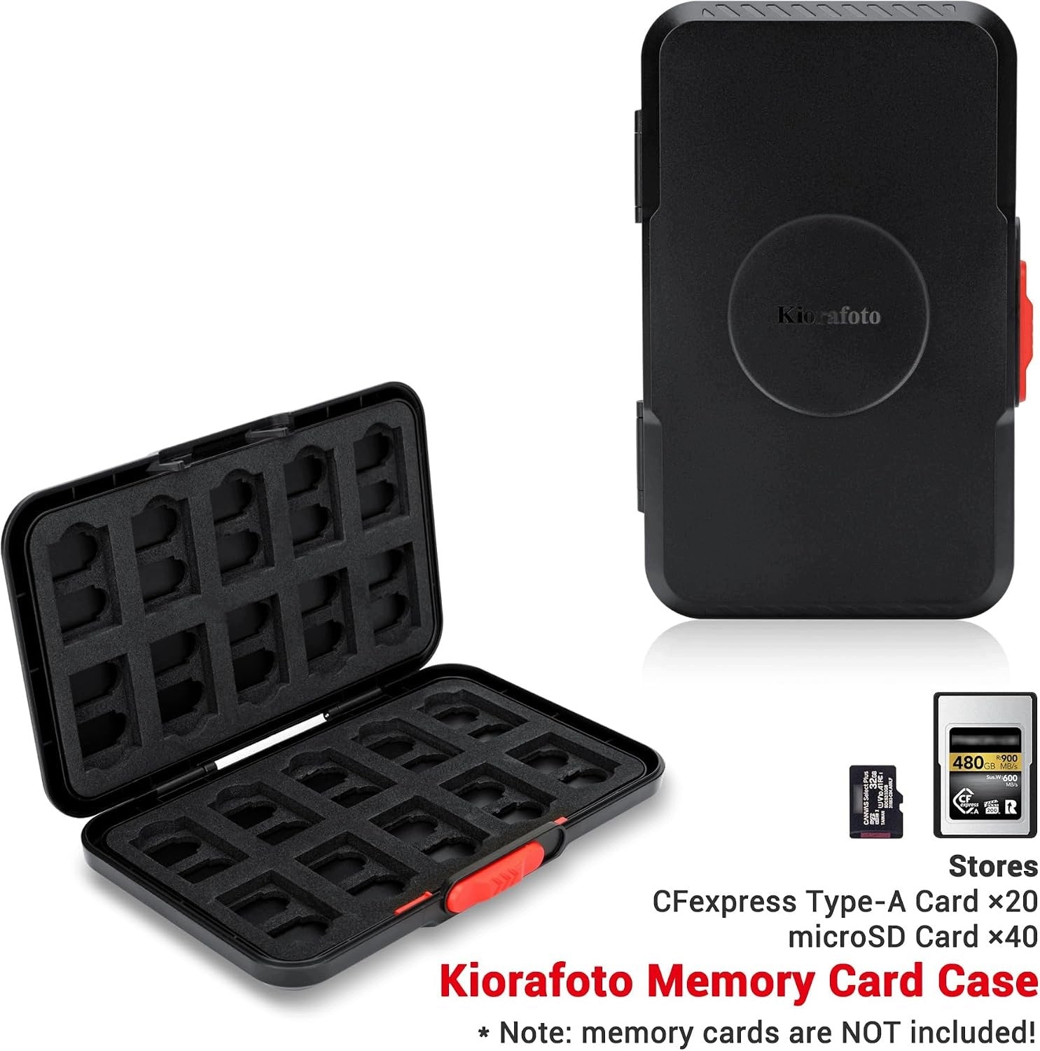 MEMORY CARD CASE CF EXPRESS SD TF ORGANIZER WATERPROOF Model Etui na karty pamięci do kart CF Express typu A i